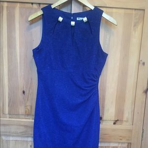 Eliza J Embellished  Sheath Dress Royal Blue